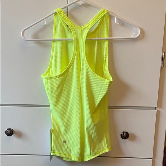 Lululemon Yellow Ribbed Base Pace Tank - Picture 3 of 4